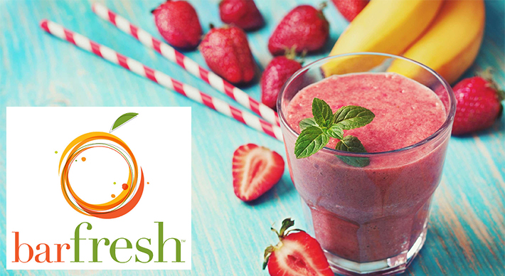 barfresh logo and smoothie